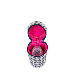 Pink Lining insulated baby bottle holder - apples and pears