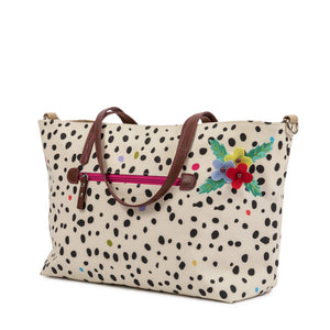 Nappy Bag - Pink Lining Dalmatian Fever Bag range