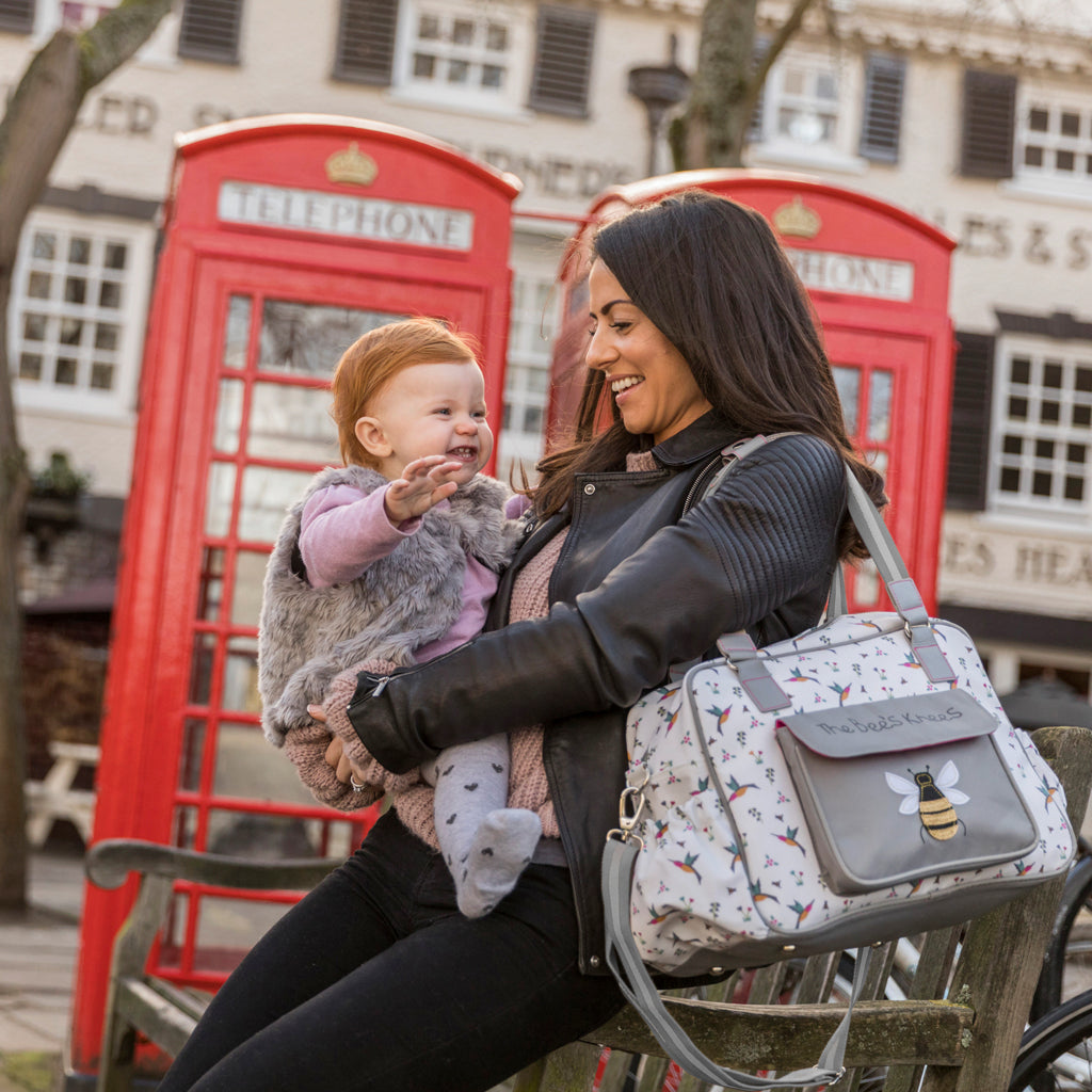 Pink lining twin changing bag sales