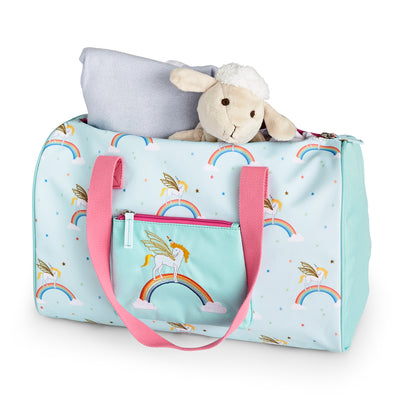 Pink Lining Child Overnight Bag Unicorn