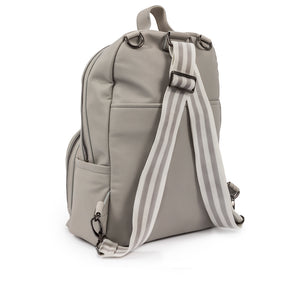 Shoreditch Vegan Leather Backpack - Grey